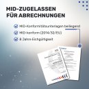 16A 230V CEE Campingz&auml;hler mobiler digitaler Stromz&auml;hler, geeicht, multifunktional, mit 7 Messanzeigen, inkl. MID-Zertifikat, IP54
