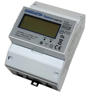 Eastron Drehstromzähler SDM72D 100A 3-phasig (geeicht)
