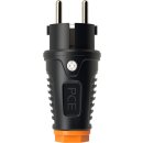 PCE Schutzkontakt Stecker Orange IP54 Vollgummi Zwei...