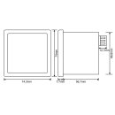 EM-72 Einbaumessgerät Multimeter Strom (600mA - 40A) inkl. 3x ATM-40 Stromwandler - Kleine Bauform