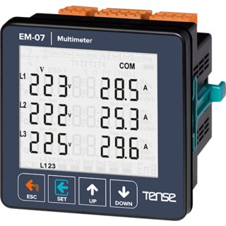 EM-07 Multimeter Fronteinbau Schalttafel Strom (50mA -...