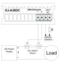DJ-A36DC Gleichstrom Einbaumessgerät DC Amperemeter 60mV 0 - 910A 230V (Shunt erforderlich)