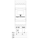 DV-DIN Wechselspannung Messger&auml;t AC Voltmeter Hutschienenmontage 0 - 500V 1-Phasig