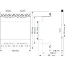 TPM-04SH-DL Einbaumessgerät für Strom, Spannung, Frequenz, P, Q, S, PF, CosPhi, RS485 Schnittstelle