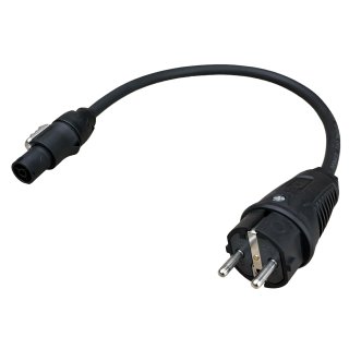 0,5m Netzanschlussleitung Schuko Stecker auf powerCON TRUE1 Buchse NAC3F-TRUE1-S H07RN-F 3G1,5