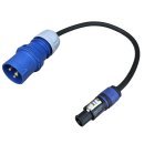 0,5m 3-Pol CEE Stecker 16A auf powerCON blau NAC3FXXA-W-S...